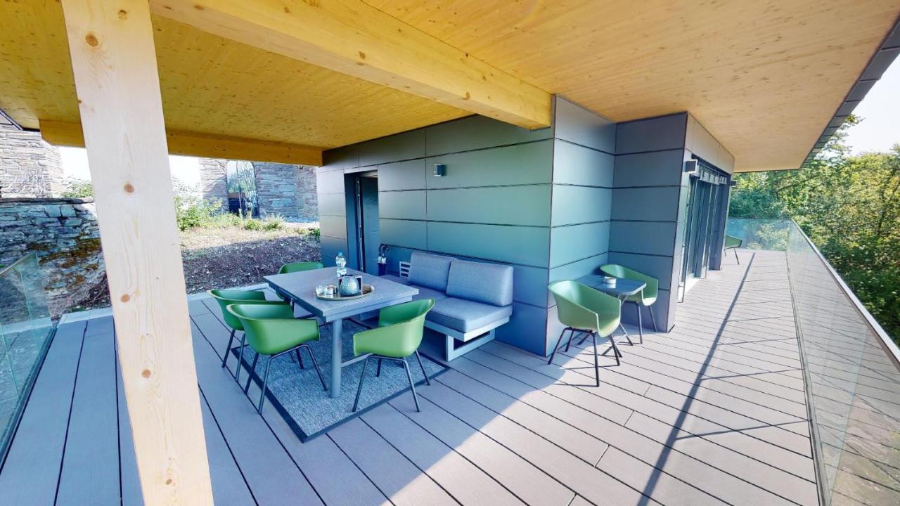 Modernes Ferienhaus Mit Panoramablick Rosegg Exteriör bild