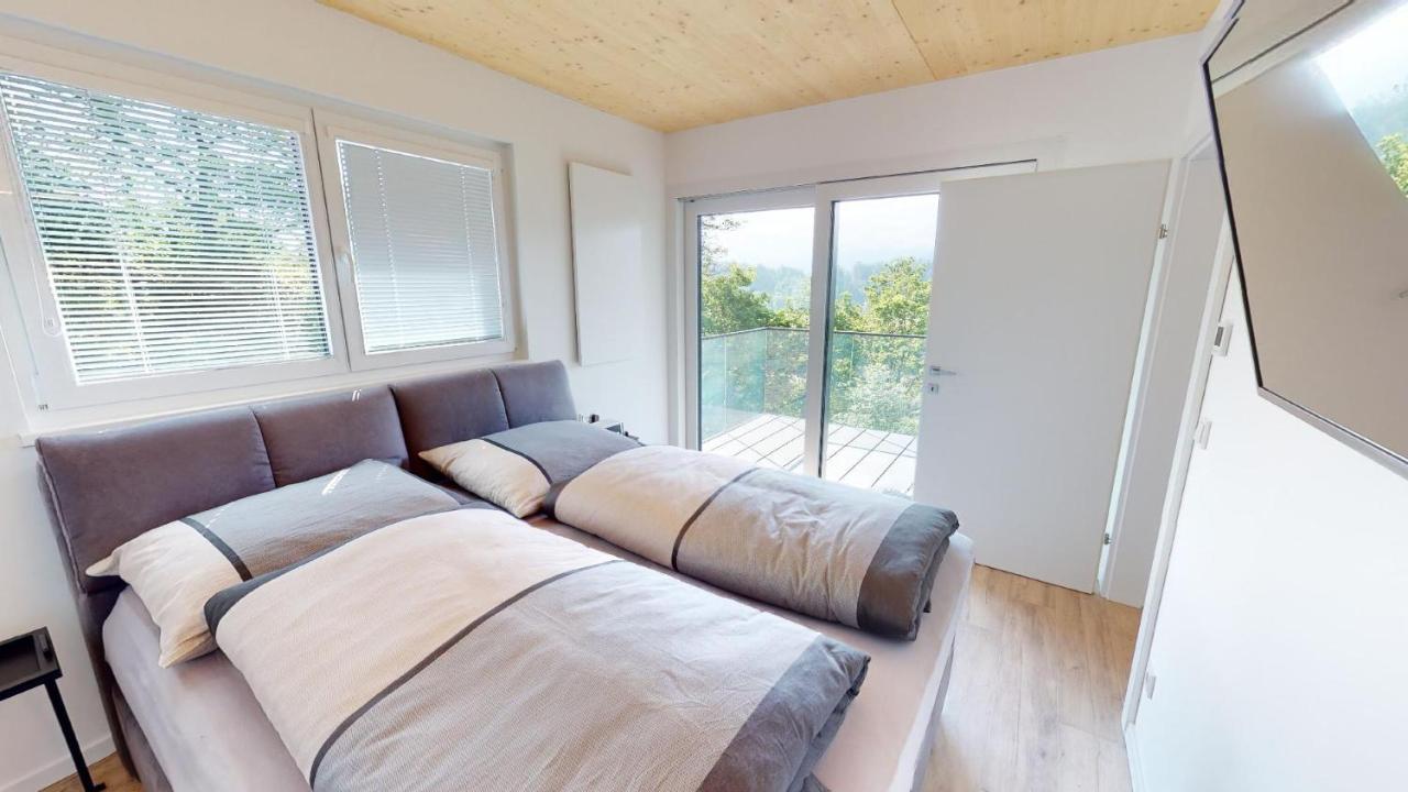 Modernes Ferienhaus Mit Panoramablick Rosegg Exteriör bild
