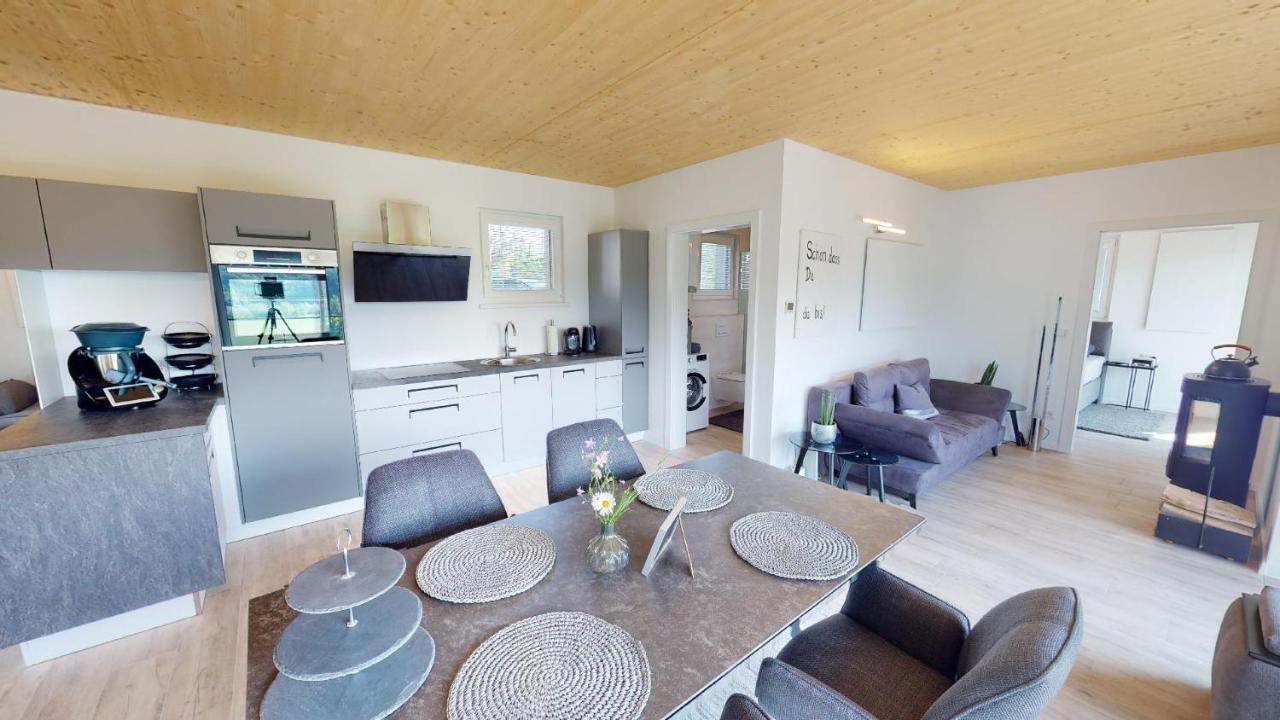 Modernes Ferienhaus Mit Panoramablick Rosegg Exteriör bild